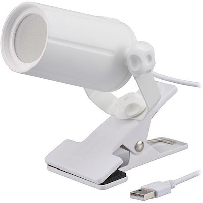 他サイト： オーム電機　LEDクリップライト昼白色ホワイト ［LED /昼白色］　LTC-LC08U-WNの商品画像