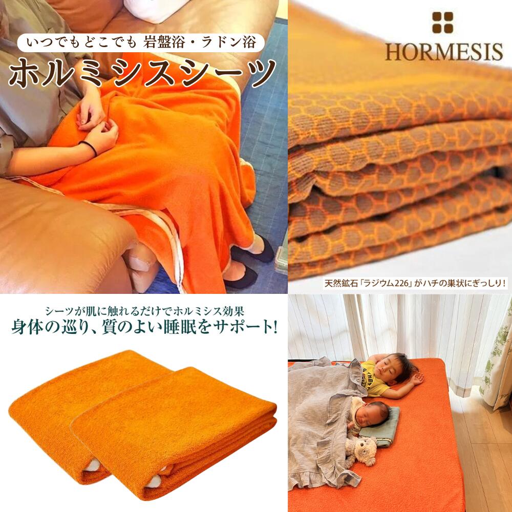 ホルミシスシーツ 100×200cm ホルミシス効果 岩盤浴 プラスケア正規品 タオルケット 温泉 天恵石鹸 ヒートマット 敷きタイプ 鉱石 ラジウム ギフト 父の日 母の日 シーツ ひざ掛け 毛布