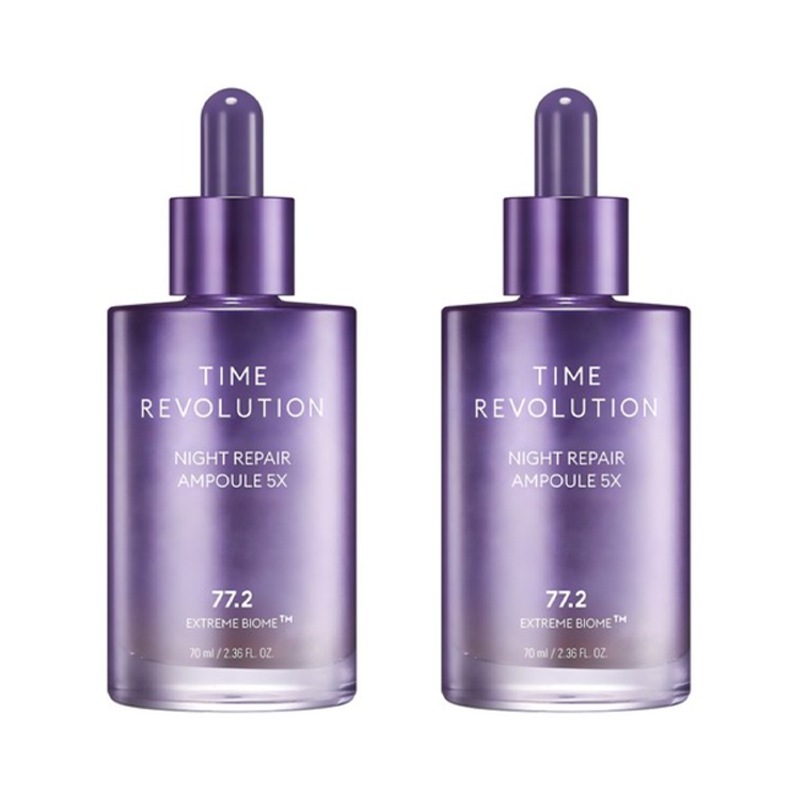 [1+1] タイムレボリューション ナイトリペアアンプル 5X 70ml+70ml / 韓国コスメ