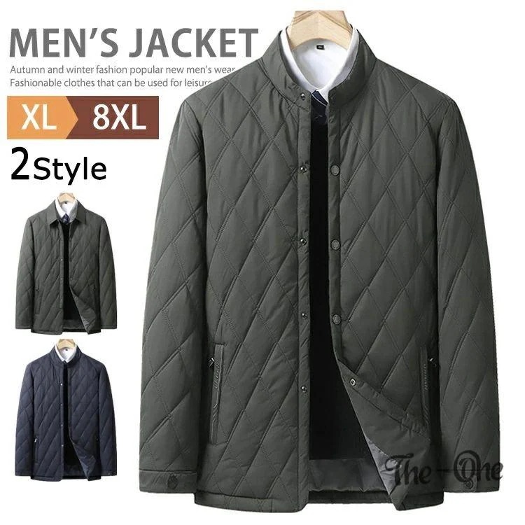 年末クリアランスセール 特売中綿ジャケット キルティングジャケット メンズ ブルゾン アウター ステンカラーコート ビジネスコート 軽量 防寒 暖かい キルティングコート スタ特売中綿ジャケット キル
