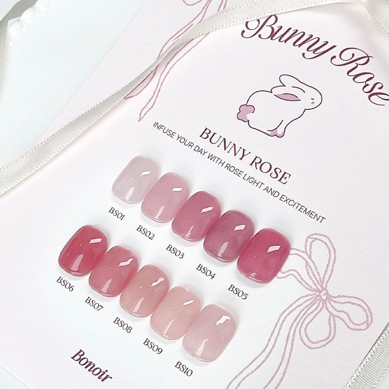 [Bonoir] 【BUNNY ROSE】 10色セット -シロップジェル - ドライローズ MLBB