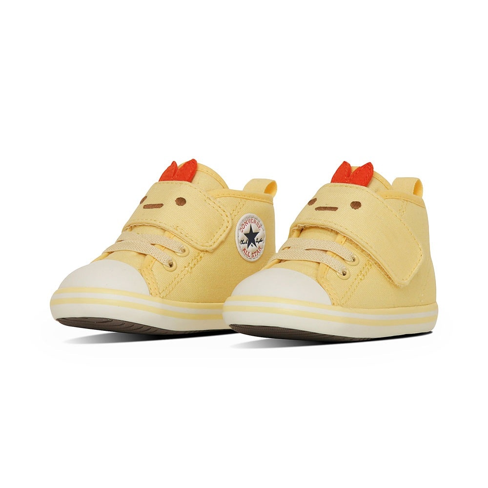 すみっコぐらし コラボレーション キャラクター ベビー オールスター キャンバスシューズ キッズ しろくま とかげ えびふらいのしっぽ ベルトタイプ 誕生日 プレゼント ブルー ホワイト イエロー