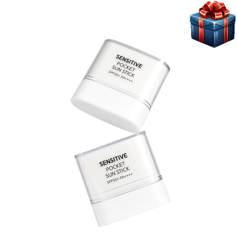 [UVケア]センシティブ ポケット サンスティック 10gx2個入り SPF50+ PA++++ 韓国コスメ 水分保湿 鎮静 弾力 栄養 トーンアップ 光彩 紫外線カット ミニサイズ 肌密着油水分バラ