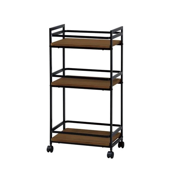 棚 ラック キャスターワゴン すき間 隙間収納 おしゃれ 北欧モダン キッチン収納 スチール 3段