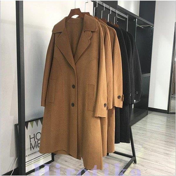 チェスターコート レディース ロング丈 秋冬アウター 無地 ラシャコート レディース ジャケット 通チェスターコート