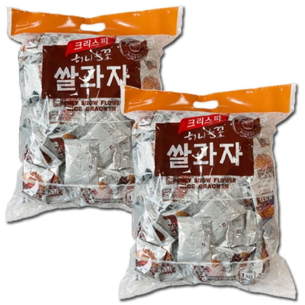 一流の品質 韓国-KMEAL-クリスピーハニー雪花米菓1kg2個 韓国スイーツ