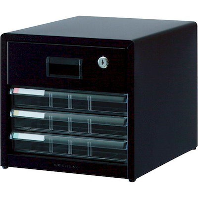 ナカバヤシ AL-R4ｸﾛ/A アバンテV2レターケースA4／浅3段深1段