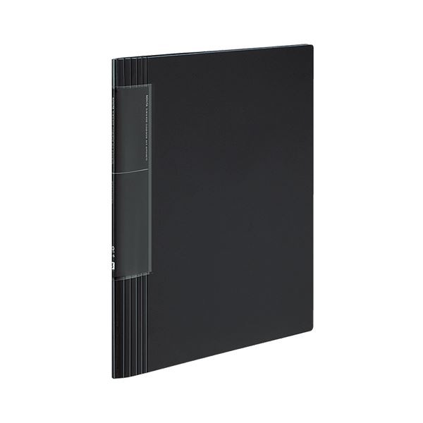 コクヨ クリヤーブック（ノビータ）（ウェーブカットポケット・固定式）A4タテ 40ポケット 背幅950mm 黒 ラ-TN570D 1セット（10冊）