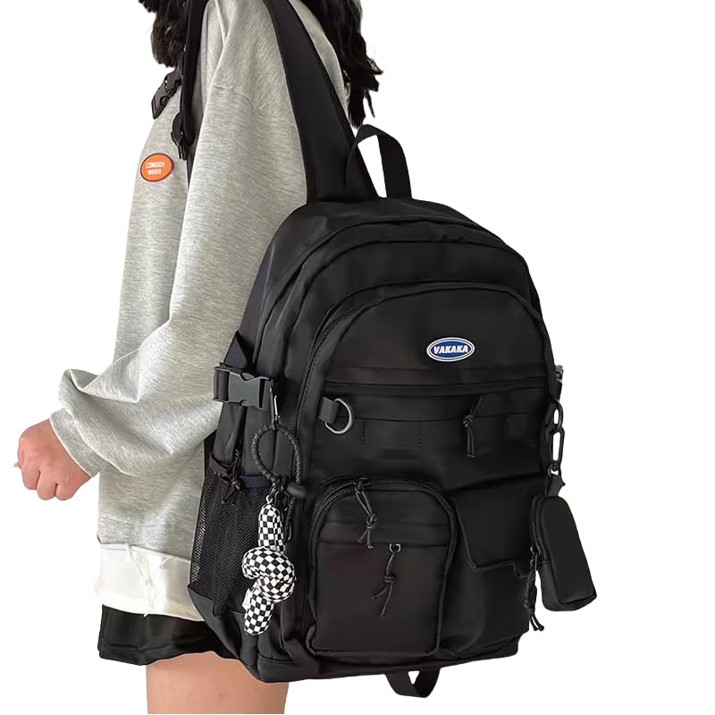 【ZESU】韓国 リュック レディース 大容量 通学 リュックサック 高校生 学生 軽量 男女 女子 防水 バックパック 旅行 スクール タウンリュック 通勤 メンズ りゅっくさっく アウトドア 黒