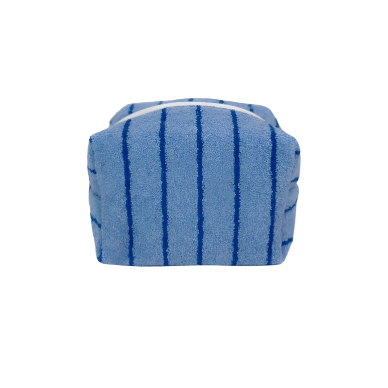 Stripe terry pouch (blue-blue)