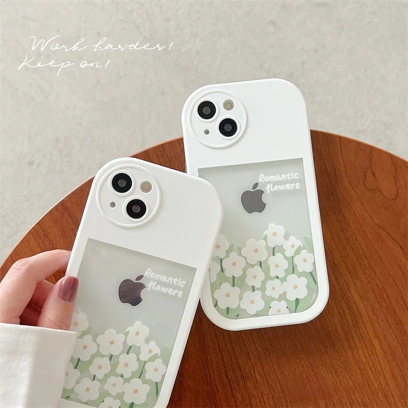 ins 優しい 清新 花 スマホケース ソフト iPhone14ケース iphone 13 13 pro 透明 保護ケース iphone 12 11 携带ケース