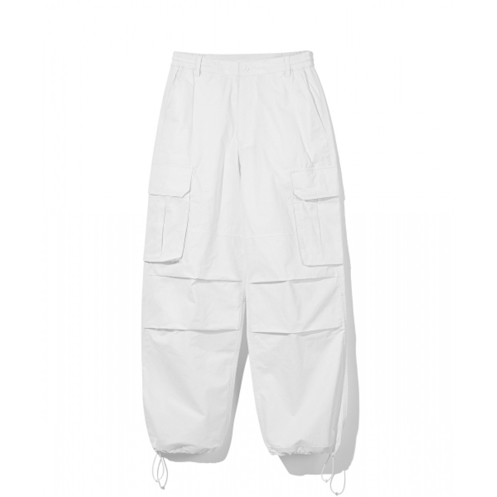 CODEGRAPHY コットン ワイド パラシュート カーゴパンツ_オフホワイト 6,519円
