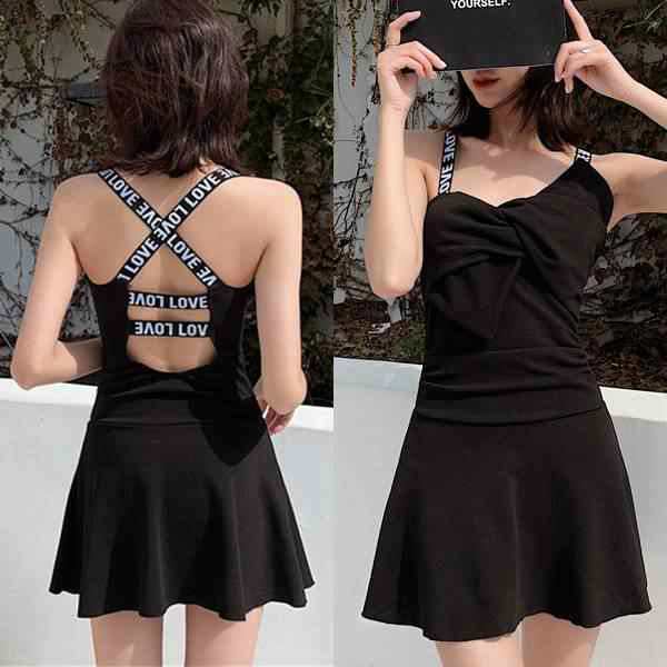 体型カバー 水着 ワンピース 大きいサイズ レディース 2019年新作 ビーチウェア 40代 30代 20代 10代 フレアスカート フリル オールイン