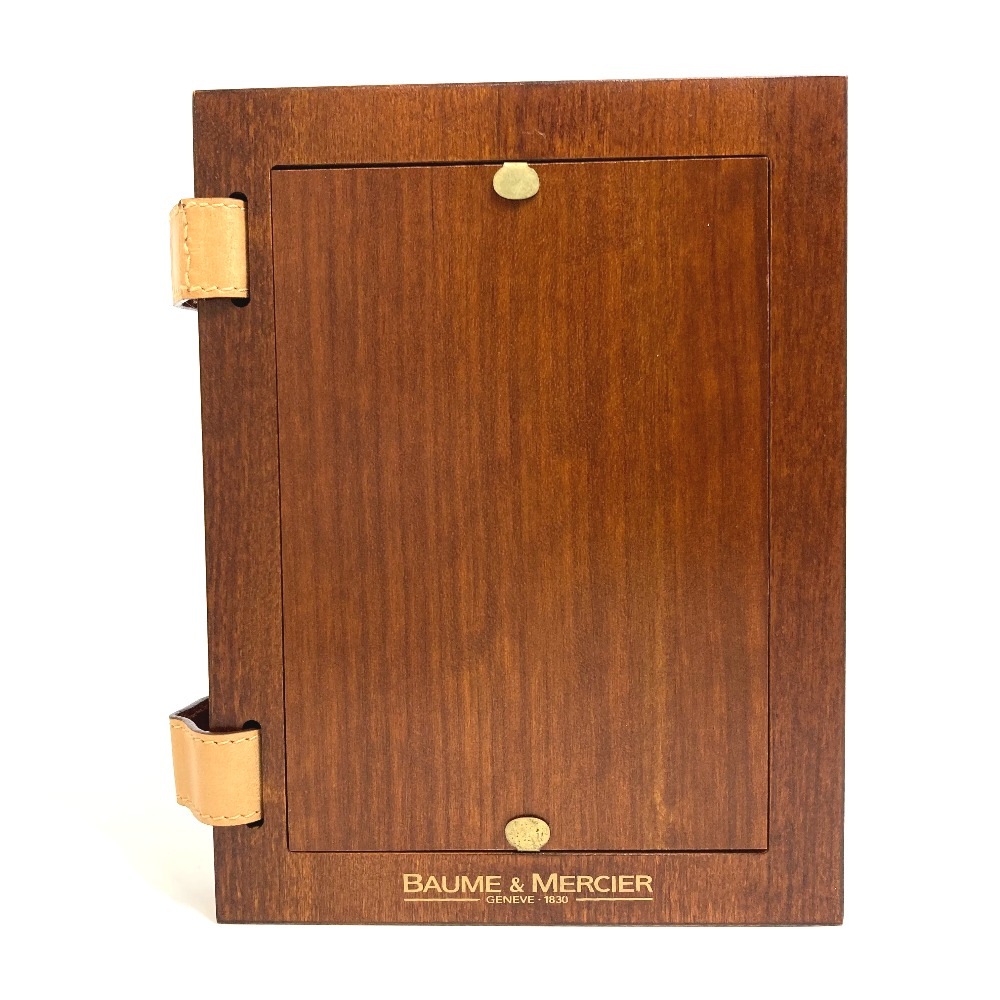 Baume & Mercier ボーム＆メルシエ フォトフレーム ロゴ 写真立て ウッド ブラウン