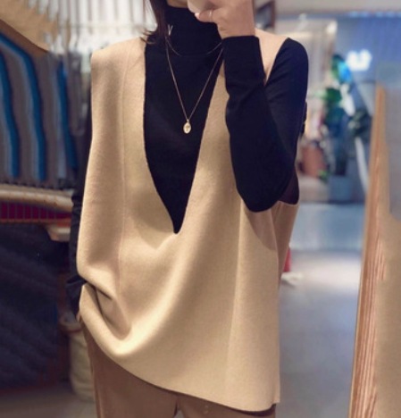 トップス デート モテアイテム ベスト ノースリーブ ニット コットン 大人可愛い きれいめ 上品 おしゃれ かっこいい 大人可愛い ラブリー キュート ガーリー クール モード系 セクシー