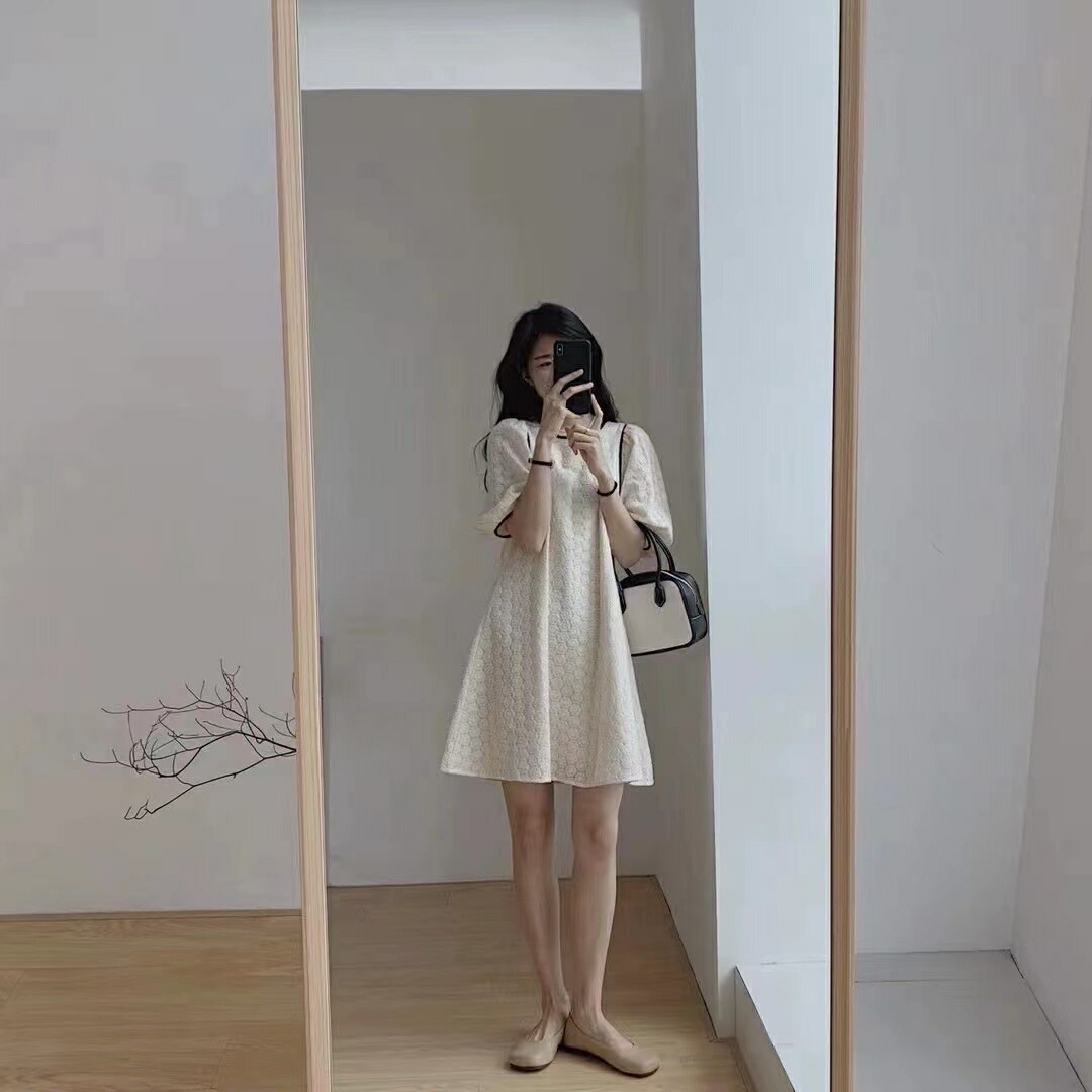 花柄 ワンピース プリント ロングワンピース フレアワンピース Aライン リゾートワンピース レディース 半袖 カシュクール 膝丈 ミディ丈 かわいい 総柄 薄手 涼しい サマードレス リゾート フェ