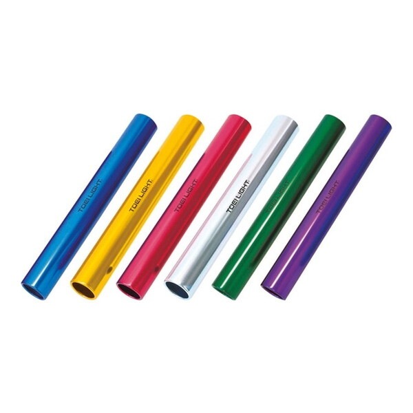 学校体育器具 アルミバトン練習 6色1組 マルチカラー G1207