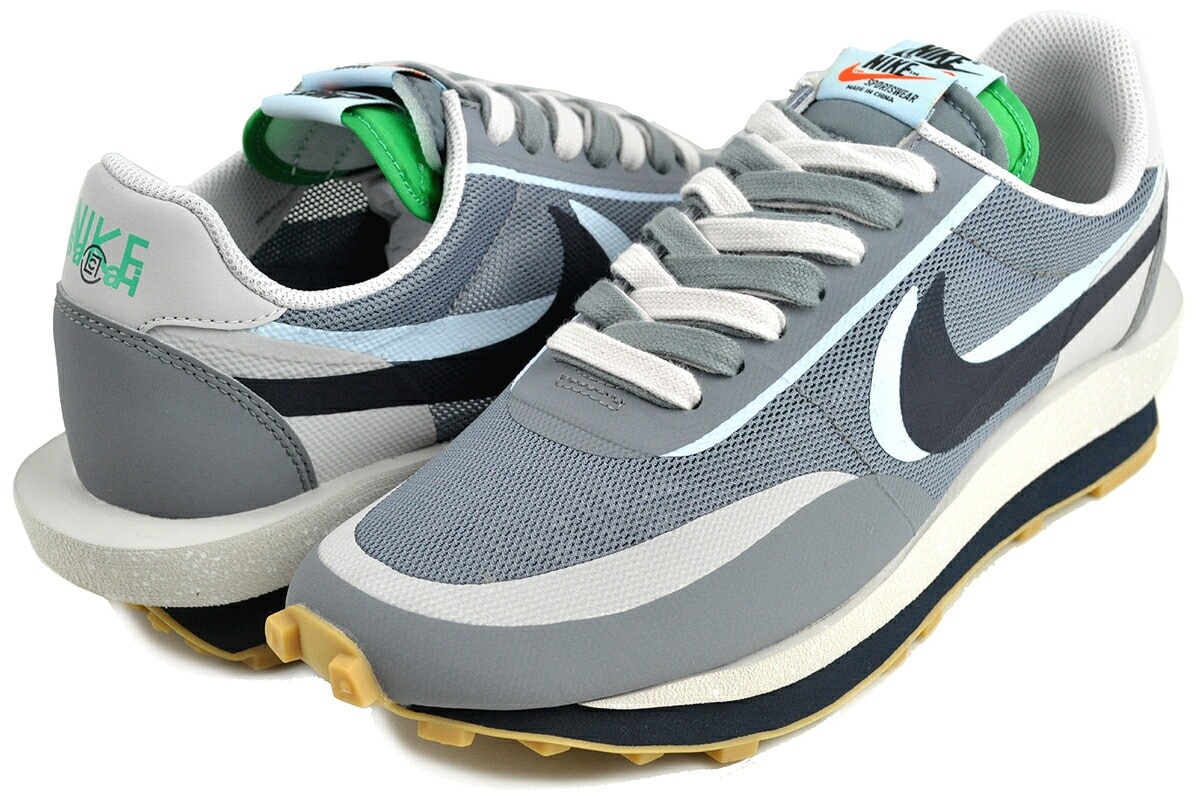 サカイ×クロット LDワッフル クール グレー エディソン・チェン 厚底 スニーカー dh3114-001