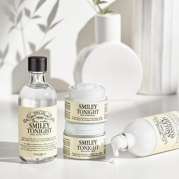 スマイリー トゥナイト カタツムリ 3点セット (トナー+エマルジョン+クリーム)