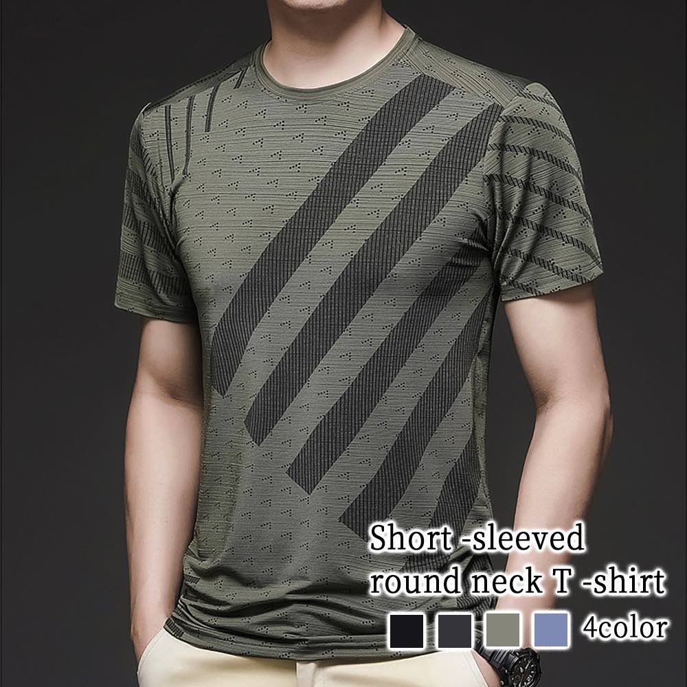Tシャツ メンズ 半袖ラウンドネックTシャツ 春 涼しい 綿 人気 ゆったり 薄手 シャツ ロング ジャケット おすすめ 肌着 ブラック 40代 ワッフル ティーシャツ オシャレ コットン ブランド