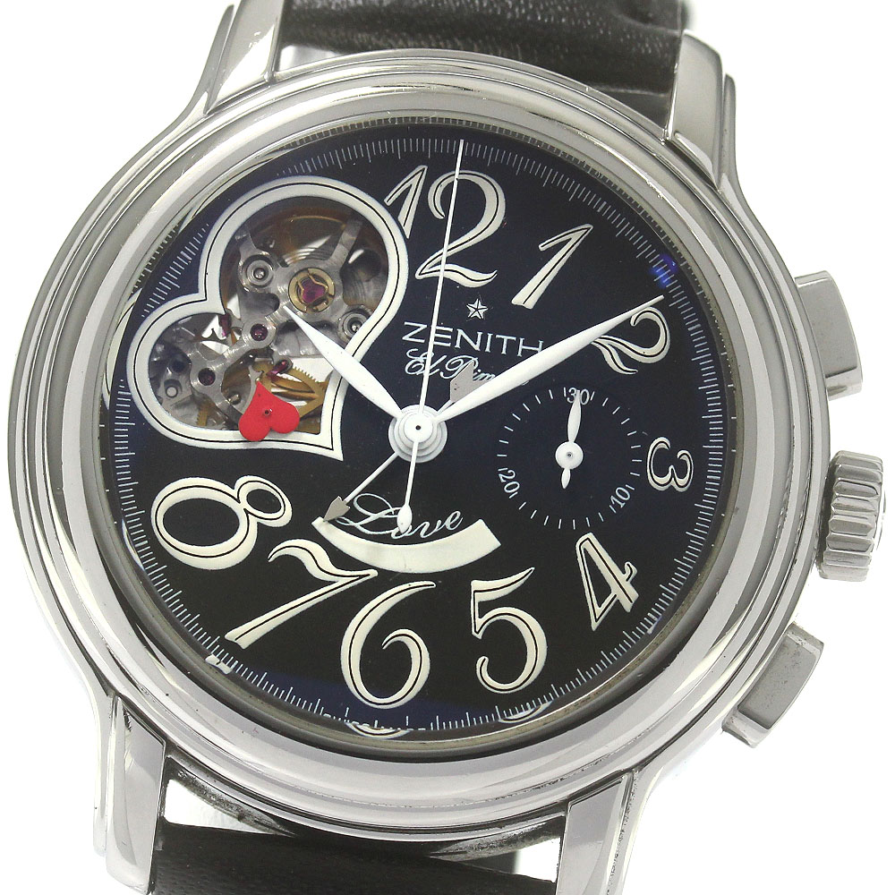 ゼニス ZENITH 03.1230.4021 エルプリメロ スターオープン クロノグラフ 自動巻き メンズ _866011【中古】