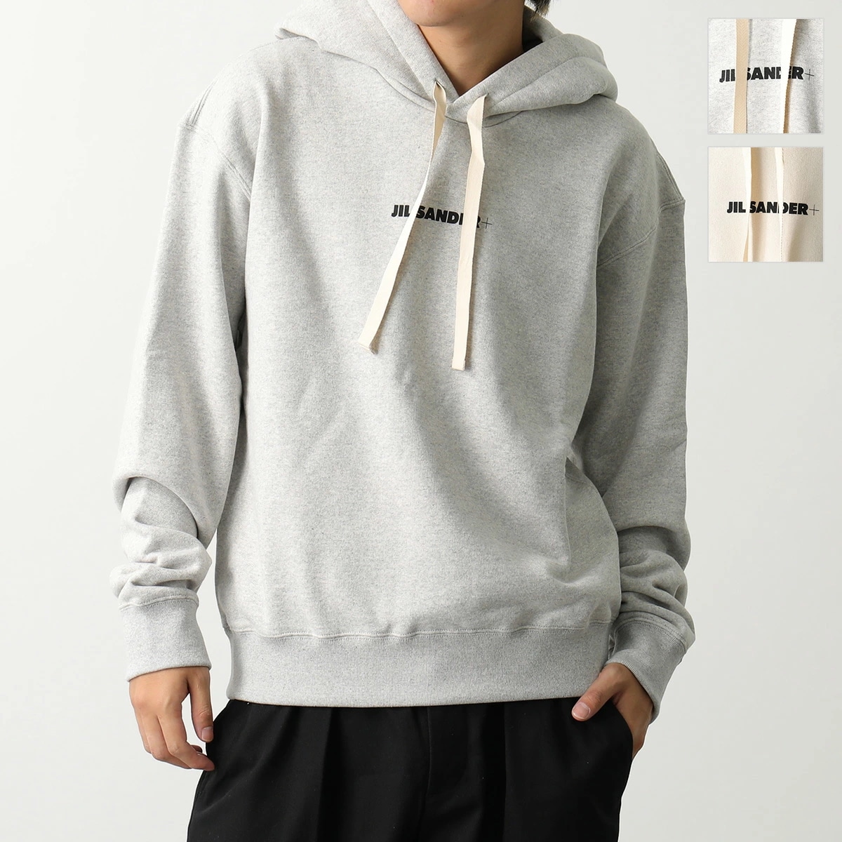 JIL SANDER+ ジルサンダー プラス パーカー J47GU0002 J20010 メンズ プルオーバー スウェット ロゴ 長袖 カラー2色パーカー・トレーナー