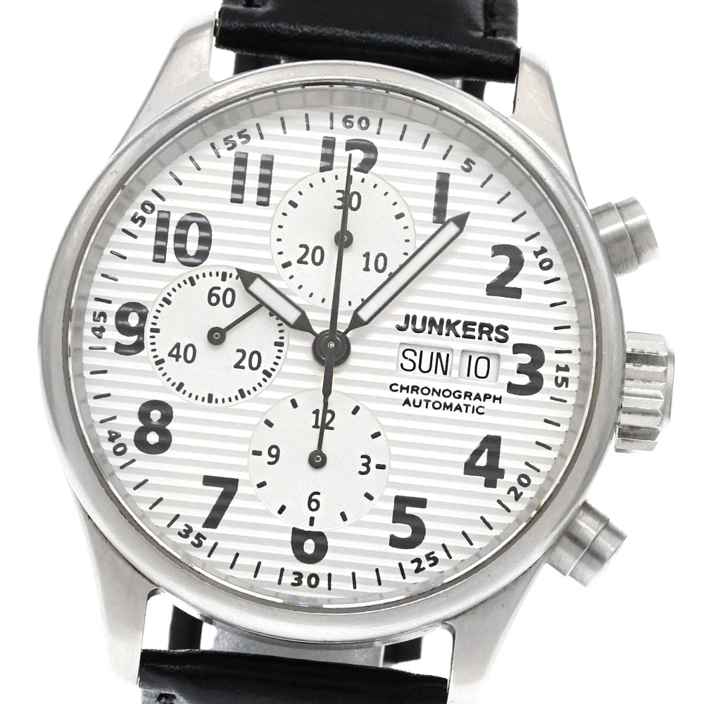 ユンカース JUNKERS 6218-1 Gents デイデイト クロノグラフ 自動巻き メンズ _837764【中古】