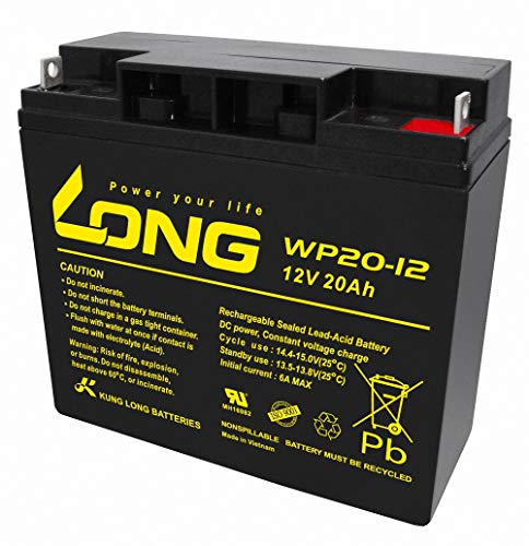 ロング (KUNG LONG BATTERIES) 産業用鉛蓄電池 (12V-20Ah) PE12V17/HP15-12A/互換 (標準系) W