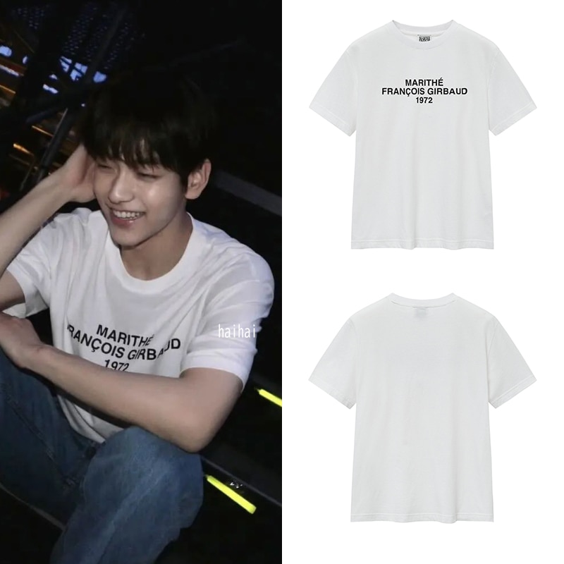 [TXT スビン着用］LETTERING LOGO OVERSIZED TEE white