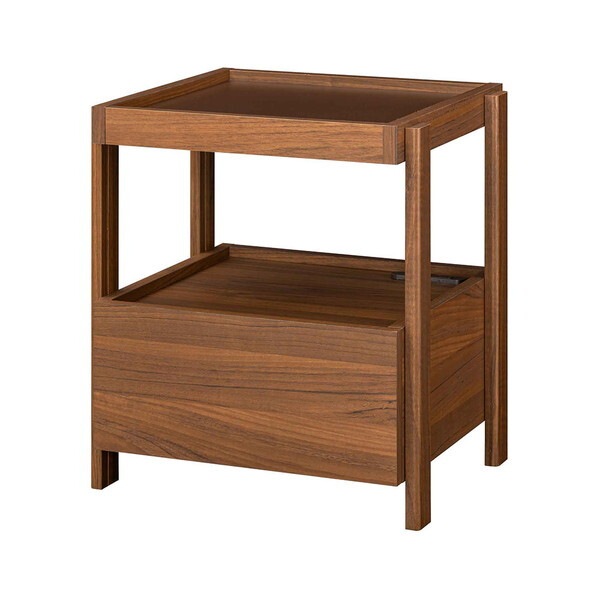 白井産業 CHI-5045HDK ダークブラウン チルフィル サイドテーブル メーカー直送