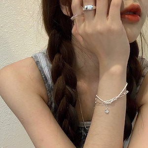 手元を美しく波光粼粼ブレスレット小人数デザイン日韓高級感シンプル女精致夏
