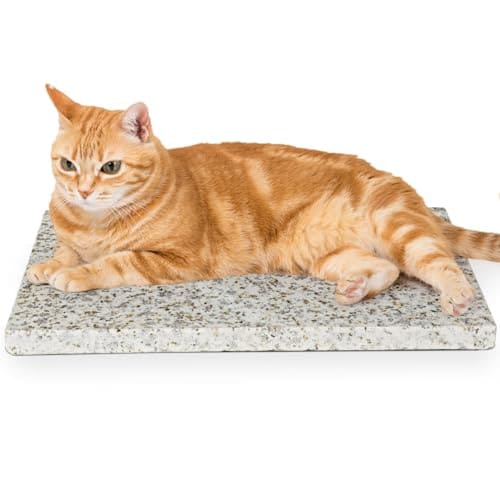 猫ひんやりプレード 魔法の天然石 大理石 40*30*1.5cm 犬クールボード ペット冷感マット 犬用 大きいサイズ ハムスターひんやりマット 涼しい 夏グッズ 熱中症 暑さ対策