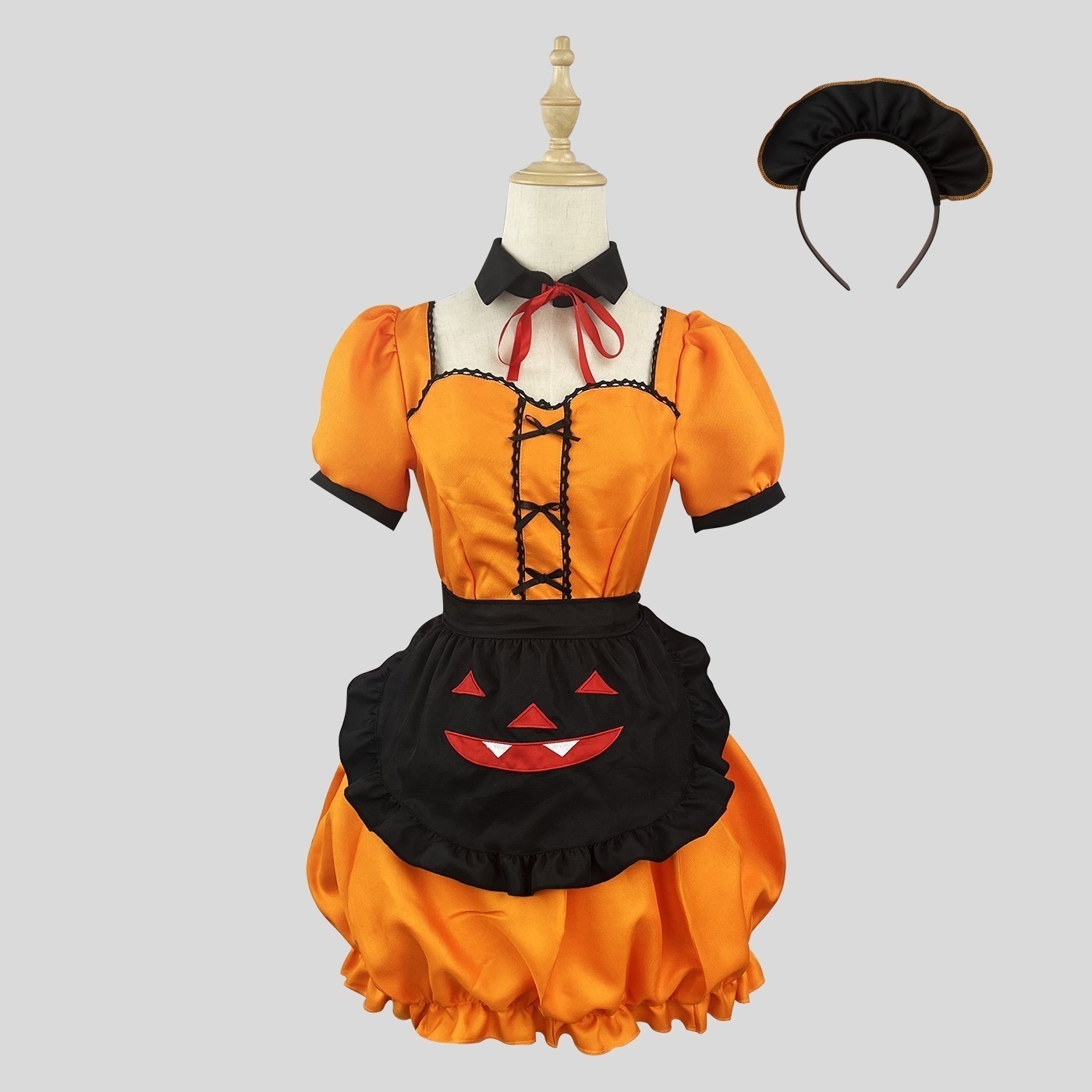 正規品ハロウィンかぼちゃメイド服コスプレ服ロリータ可爱い二次元女