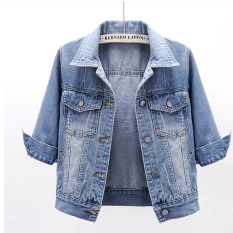 アウター デート ジャケット Gジャン 袖あり 7分袖 かわいい 大人可愛い きれいめ シンプル カジュアル 大人 上品 おしゃれ お洒落 主役級 存在感 春 秋 10代 20代 30代 レディース