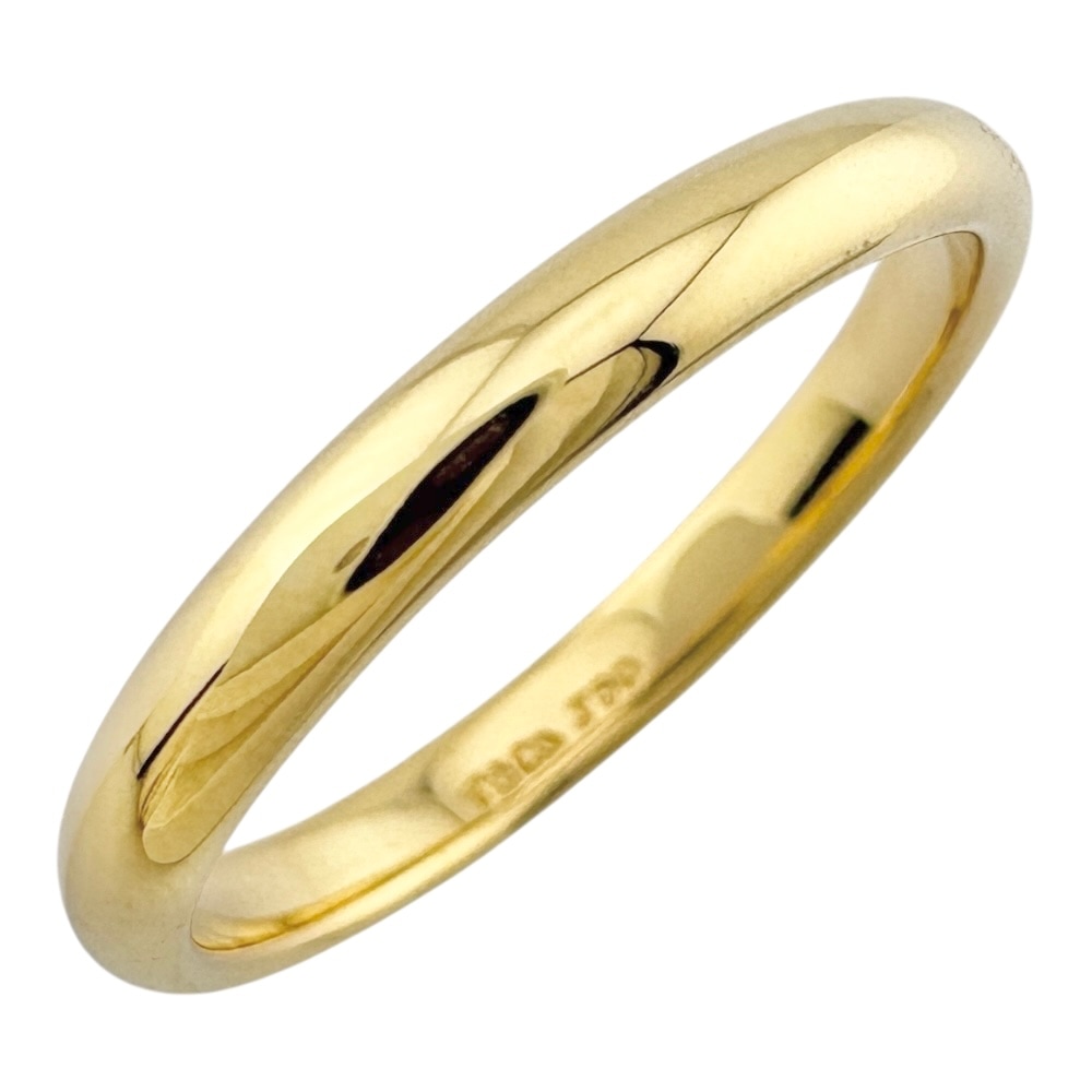 ティファニー クラシックバンド リング 指輪 17号 18金 K18イエローゴールド TIFFANY&Co. 中古 美品