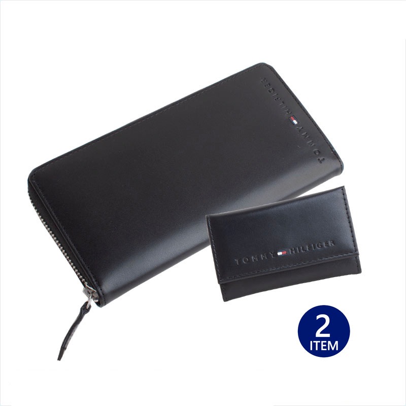 ラウンドファスナー長財布 キーケース セット レザー メンズ ギフト プレゼント 贈り物 新生活 31tl13x015 31tl17x005 BLAC