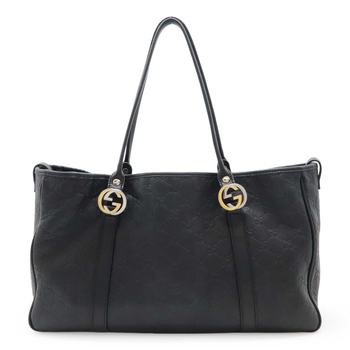 GGツインズ グッチシマ トートバッグ ショルダートート ショルダーバッグ セミショルダー 肩掛け レザー ブラック 黒 23295 31,070円