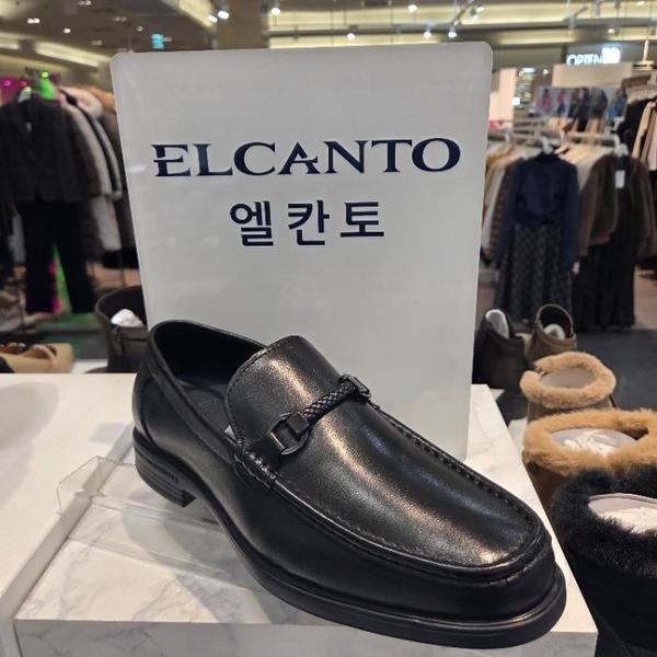 エルカンHC06ねじり装飾ブラックローファーLCMD55U613（45335707）