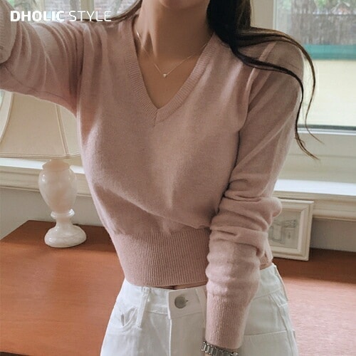 2TYPEカシミヤ混長袖ニット・p590374