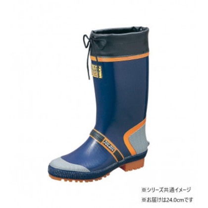 福山ゴム工業 長靴 ジョルディック DX-2 24.0cmネイビー AA14700