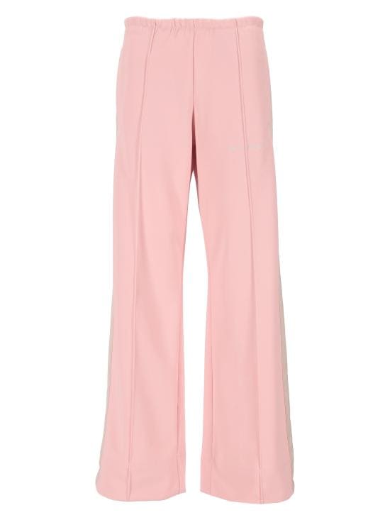 PALM ANGELS Women Straight Pants PWCJ031F25FAB002 3003 PINK OFF WHITE