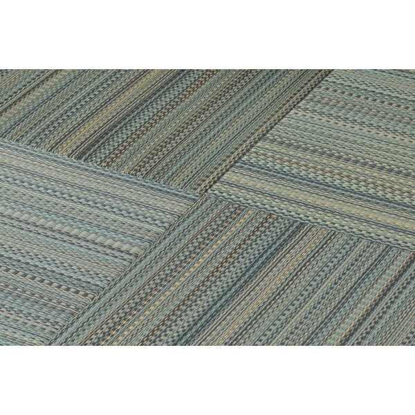 159056030 すき間のできにくい小型置き畳 王騎 同色6枚組 65×65×2.5 ブルー メーカー直送