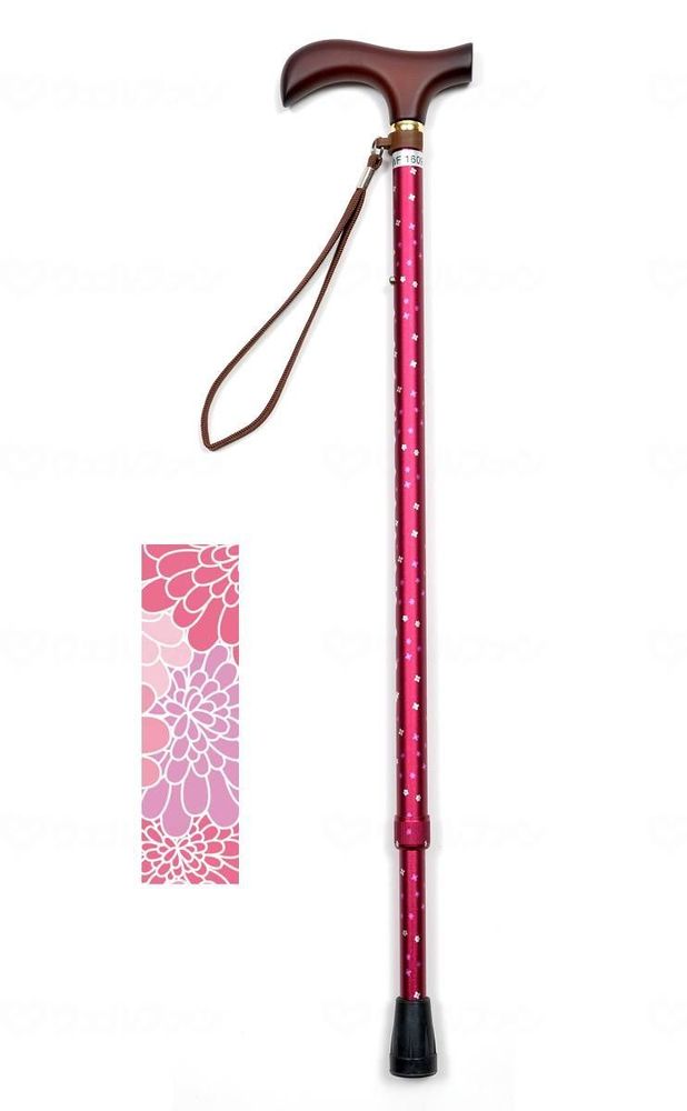 ウェルファン 夢ライフステッキ 柄杖伸縮型（スリムタイプ） ブーケダリア 009714 5,812円