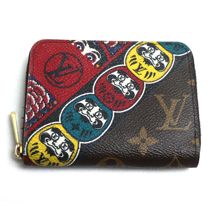 LOUIS VUITTON ルイ・ヴィトン ジッピーコインパース コインケース モノグラム 山本寛斎 ブラウン マルチ M67250 TS3197 メンズ 中古