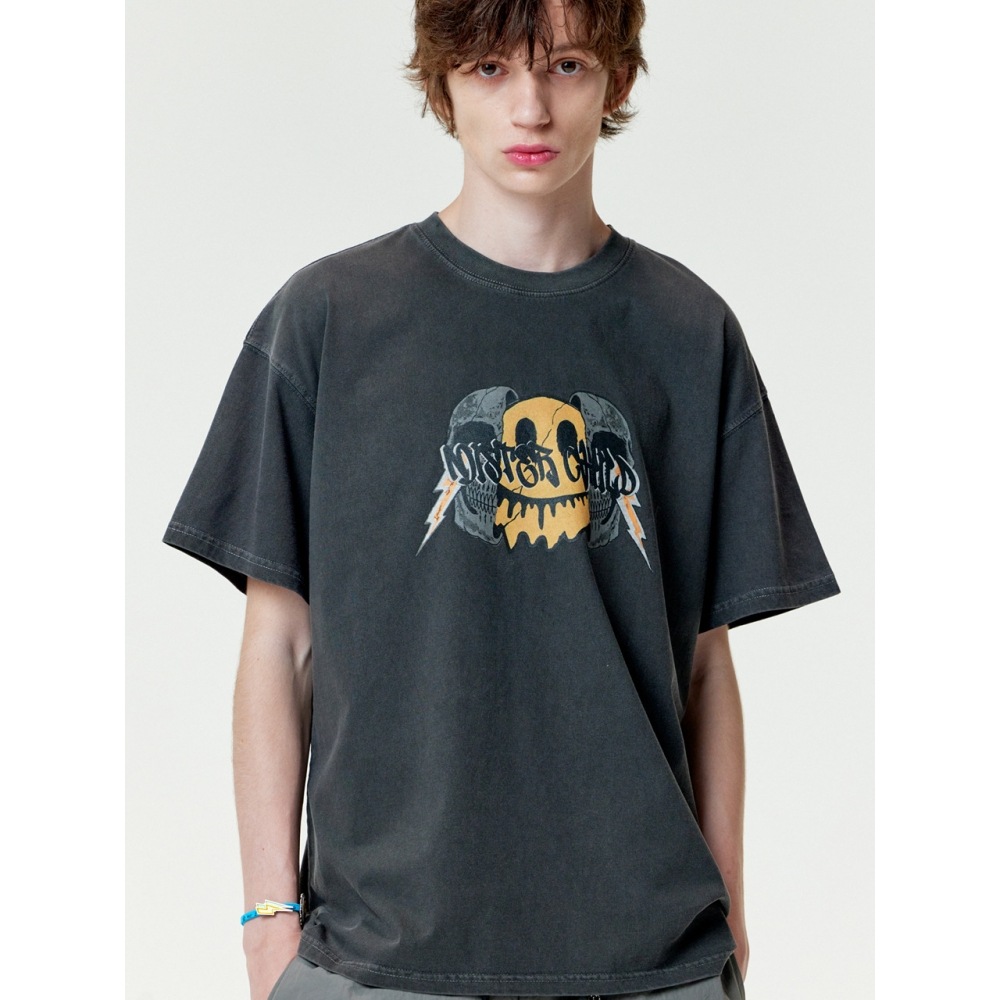 ミスターチャイルドダイイングスカル Tシャツブラック