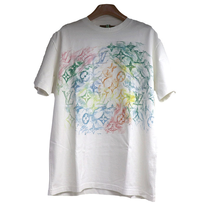 Louis VuittonLOUIS VUITTON ルイヴィトン パステル モノグラム 半袖Ｔシャツ ホワイト RM211M NPG HKY17W L メンズ 中古