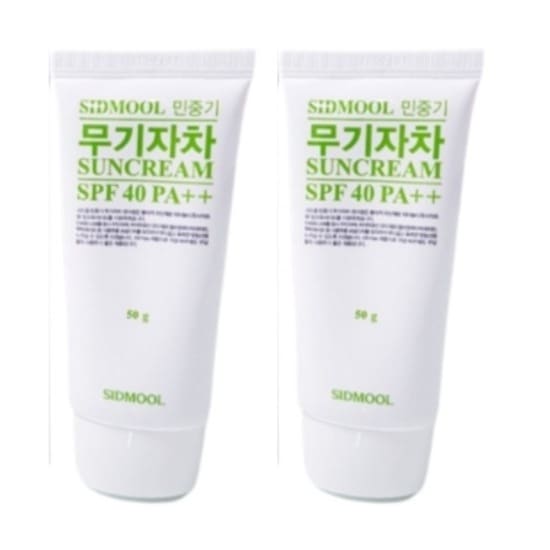 [1+1]Min Jung Gi 無機系日焼け止め 50g [SPF40 PA++] 日焼け止め 低刺激 敏感肌用 紫外線対策 白浮きなし ウォータープルーフ 韓国コスメ