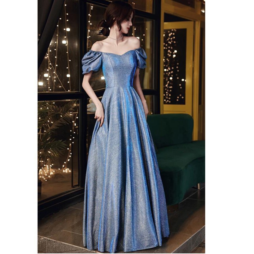 パーティードレス ロングドレス ウエディングドレス オフショルダー マキシ丈 二次会 衣装 舞台 披