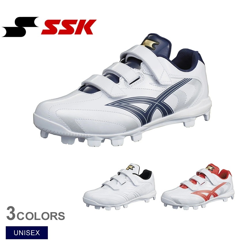 ポイントスパイク ユニセックス スターランナー MCL ネイビー 紺 レッド 赤 ホワイト 白 SSF4200BL ベースボール 一般 大人 野球用品 スポーツ 部活 運動 ソフトボール シューズ 靴