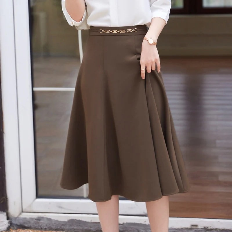 脚魅せミニスカートレディース2024夏服の新しい高腰が痩せているa字スーツスカート